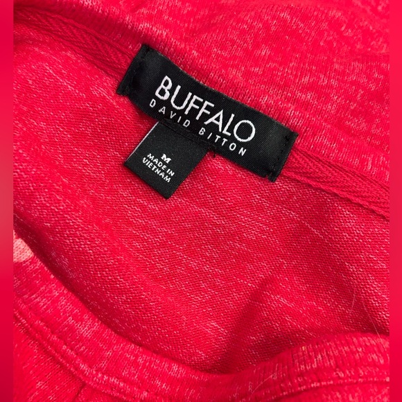 EUC David Bitton Buffalo Red Hearts Sweater - Picture 6 of 8